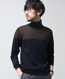 NANO universe | バイカラータートルニット(ニット/セーター)