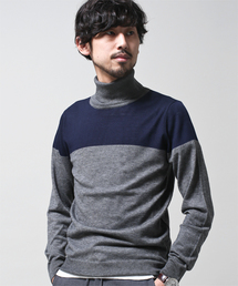 NANO universe | バイカラータートルニット(ニット/セーター)