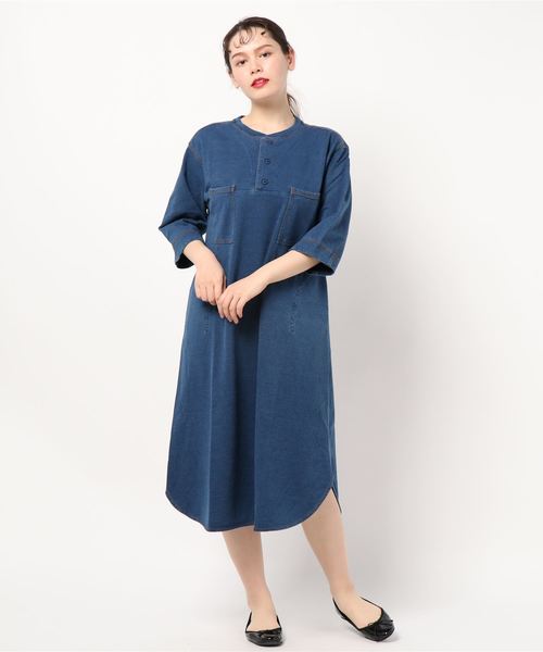 デニム裏毛ワンピース ワンピース Super Hakka スーパーハッカ のファッション セール