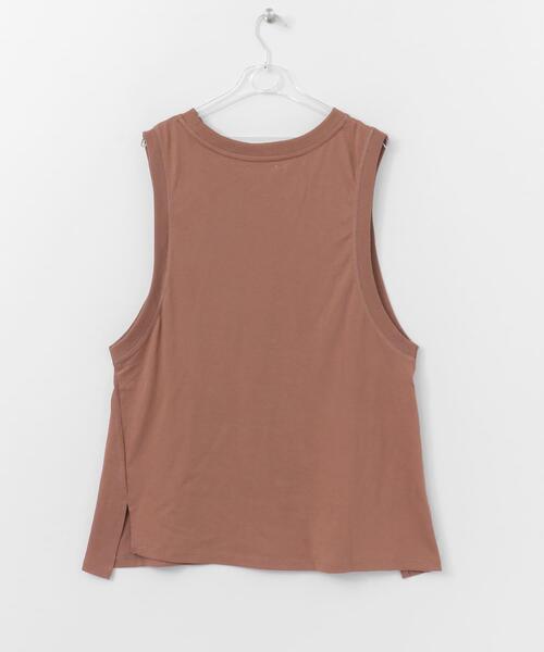 LAATO（ラート）の「TWIST NO-SLEEVE T-SHIRTS（Tシャツ/カットソー・レディース・オフホワイト/グレー/オレンジ・FREE）」の11枚目の写真