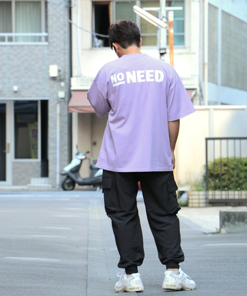NO NEED(ノーニード)の「【Human Graphics】×【NO NEED】ビッグシルエットロゴプリントTシャツ(Tシャツ/カットソー・メンズ・ホワイト/ブラック/パープル/ピンク/ミント・M/L)」の15枚目の写真