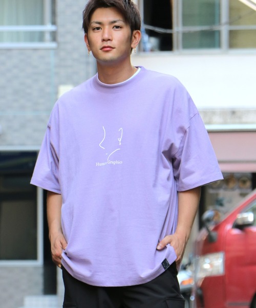 NO NEED(ノーニード)の「【Human Graphics】×【NO NEED】ビッグシルエットロゴプリントTシャツ(Tシャツ/カットソー・メンズ・ホワイト/ブラック/パープル/ピンク/ミント・M/L)」の12枚目の写真