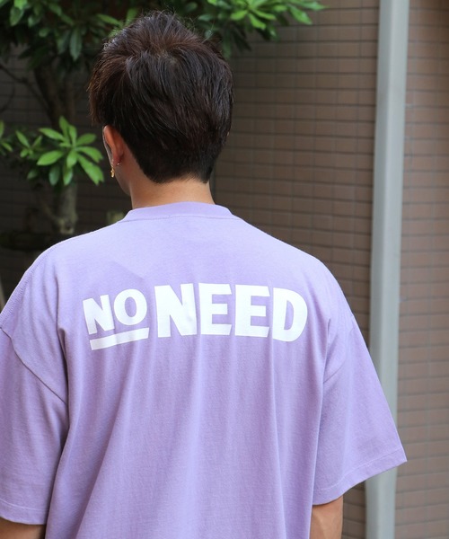 NO NEED(ノーニード)の「【Human Graphics】×【NO NEED】ビッグシルエットロゴプリントTシャツ(Tシャツ/カットソー・メンズ・ホワイト/ブラック/パープル/ピンク/ミント・M/L)」の17枚目の写真