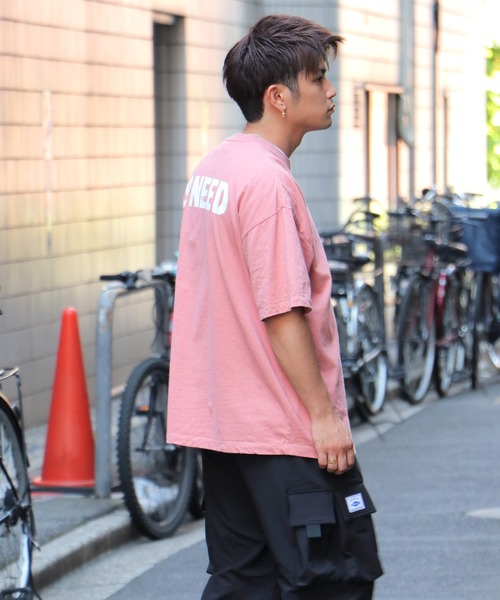 NO NEED(ノーニード)の「【Human Graphics】×【NO NEED】ビッグシルエットロゴプリントTシャツ(Tシャツ/カットソー・メンズ・ホワイト/ブラック/パープル/ピンク/ミント・M/L)」の21枚目の写真