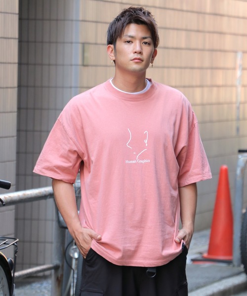 NO NEED(ノーニード)の「【Human Graphics】×【NO NEED】ビッグシルエットロゴプリントTシャツ(Tシャツ/カットソー・メンズ・ホワイト/ブラック/パープル/ピンク/ミント・M/L)」の19枚目の写真