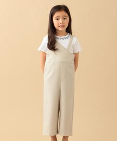 セール】リネンライクVネックオールインワン◇（つなぎ