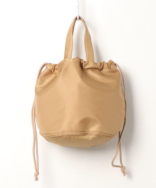 RAG MACHINE（ラグマシーン）の「【RAG MACHINE】コンビ巾着ショルダーバッグ（ショルダーバッグ・レディース・ネイビー/ベージュ・ONE SIZE）」の2枚目の写真