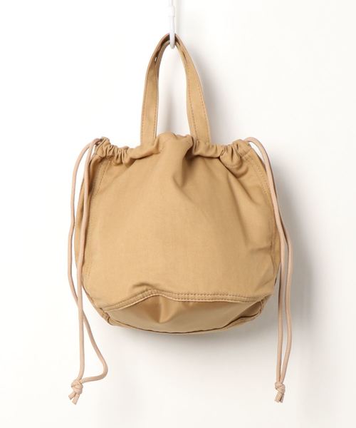 RAG MACHINE（ラグマシーン）の「【RAG MACHINE】コンビ巾着ショルダーバッグ（ショルダーバッグ・レディース・ネイビー/ベージュ・ONE SIZE）」の3枚目の写真