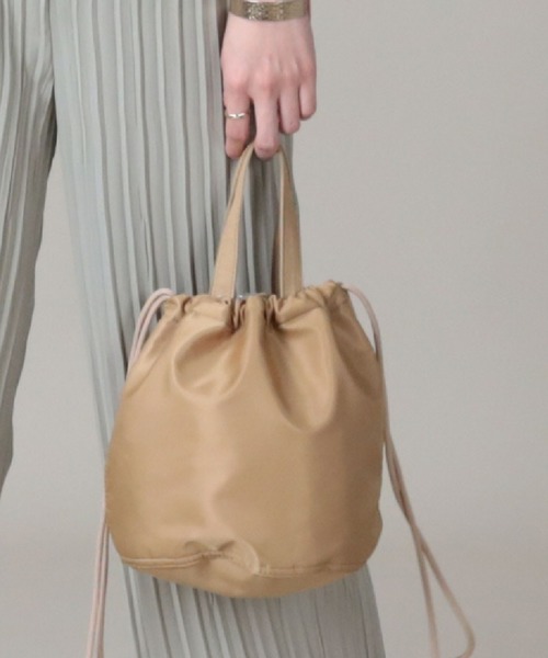 RAG MACHINE（ラグマシーン）の「【RAG MACHINE】コンビ巾着ショルダーバッグ（ショルダーバッグ・レディース・ネイビー/ベージュ・ONE SIZE）」の14枚目の写真