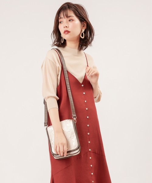 natural couture(ナチュラルクチュール)の「袖シアーシンプルプチハイ(ニット/セーター・レディース・ブラック/ブラウン/ピンク/グリーン/アイボリー・FREE)」の2枚目の写真