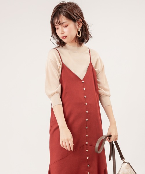 natural couture(ナチュラルクチュール)の「袖シアーシンプルプチハイ(ニット/セーター・レディース・ブラック/ブラウン/ピンク/グリーン/アイボリー・FREE)」の18枚目の写真