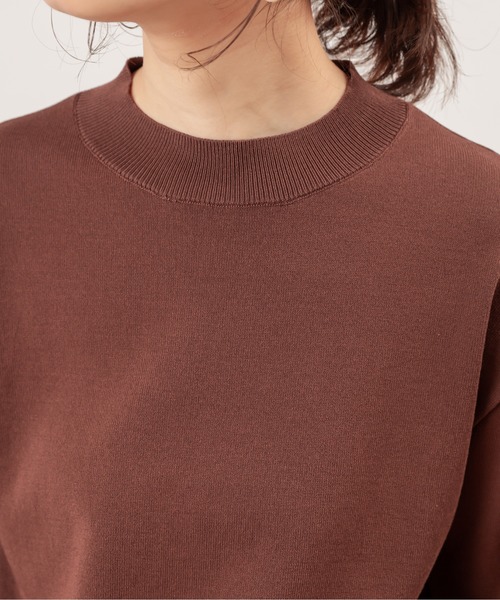 natural couture(ナチュラルクチュール)の「袖シアーシンプルプチハイ(ニット/セーター・レディース・ブラック/ブラウン/ピンク/グリーン/アイボリー・FREE)」の20枚目の写真
