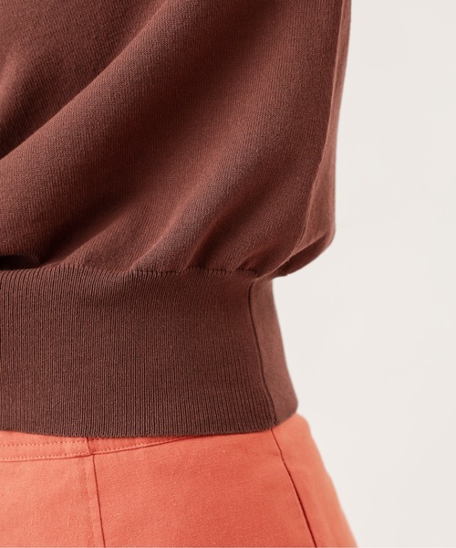natural couture(ナチュラルクチュール)の「袖シアーシンプルプチハイ(ニット/セーター・レディース・ブラック/ブラウン/ピンク/グリーン/アイボリー・FREE)」の17枚目の写真