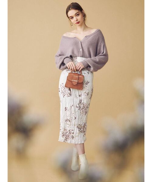 MERCURYDUO(マーキュリーデュオ)の「クロコ型押しミニバッグ(ハンドバッグ・レディース・ミント/ブラウン・FREE)」の9枚目の写真