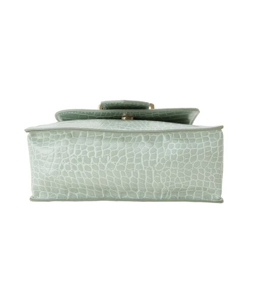 MERCURYDUO(マーキュリーデュオ)の「クロコ型押しミニバッグ(ハンドバッグ・レディース・ミント/ブラウン・FREE)」の13枚目の写真