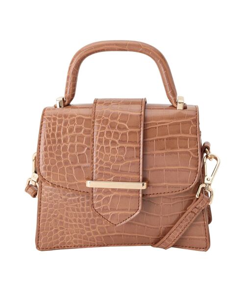 MERCURYDUO(マーキュリーデュオ)の「クロコ型押しミニバッグ(ハンドバッグ・レディース・ミント/ブラウン・FREE)」の16枚目の写真