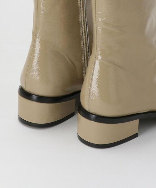 MERITXELL（メリチェル）の「＜MERITXELL＞レザーエナメルショートブーツ ◆（ブーツ・レディース・ベージュ/ダークブラウン・36/38/37）」の7枚目の写真
