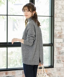 【洗える】後ろ姿で魅せるバックポインテルニット