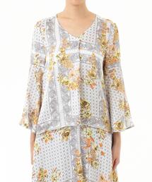 グレースクラス フラワープリント シャツ ボタニカル 日本製 グレースクラス フラワープリント シャツ ボタニカル 日本製