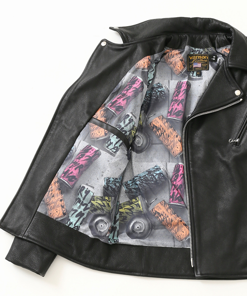 ガリマさん専用　【未使用】 VANSON ジャケット セール】【RYUJI KAMIYAMA×VANSON】別注 W RAIDERS JACKET