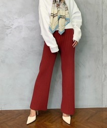 シンプルニットパンツ
