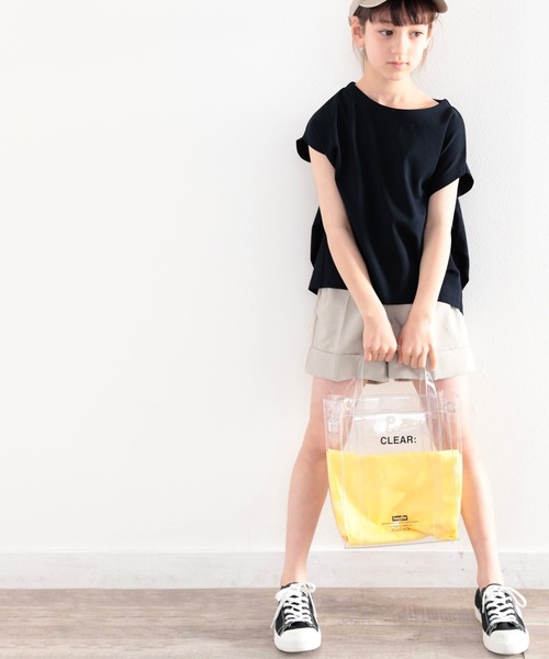 classicalelf（クラシカルエルフ）の「≪キッズ≫綿100％ 上質コットン。大人映えフレンチタックプルオーバー（Tシャツ/カットソー・キッズ・ベージュ/ブラック/ホワイト・140/130/150/160）」の14枚目の写真