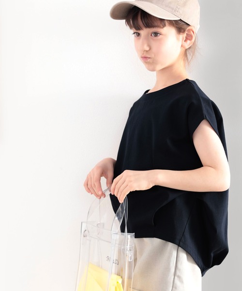 classicalelf（クラシカルエルフ）の「≪キッズ≫綿100％ 上質コットン。大人映えフレンチタックプルオーバー（Tシャツ/カットソー・キッズ・ベージュ/ブラック/ホワイト・140/130/150/160）」の15枚目の写真