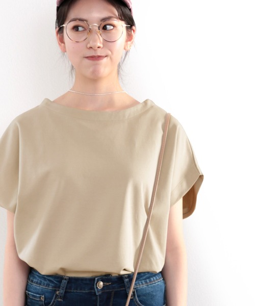 classicalelf（クラシカルエルフ）の「≪キッズ≫綿100％ 上質コットン。大人映えフレンチタックプルオーバー（Tシャツ/カットソー・キッズ・ベージュ/ブラック/ホワイト・140/130/150/160）」の8枚目の写真