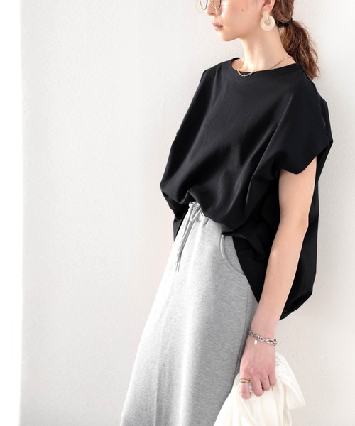 classicalelf（クラシカルエルフ）の「≪キッズ≫綿100％ 上質コットン。大人映えフレンチタックプルオーバー（Tシャツ/カットソー・キッズ・ベージュ/ブラック/ホワイト・140/130/150/160）」の9枚目の写真