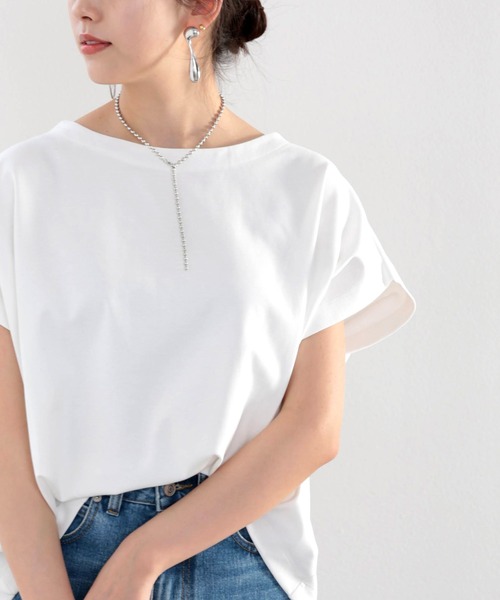 classicalelf（クラシカルエルフ）の「≪キッズ≫綿100％ 上質コットン。大人映えフレンチタックプルオーバー（Tシャツ/カットソー・キッズ・ベージュ/ブラック/ホワイト・140/130/150/160）」の7枚目の写真