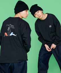 WEB限定 別注 オーバーサイズ バックプリントロンT