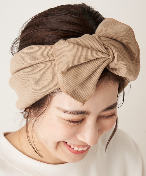 CIAOPANIC TYPY（チャオパニックティピー）の「lilBIGリブターバン（ヘアバンド・レディース・ブラウン/ブラック/ベージュ/ホワイト系その他/ブルー・ONE SIZE）」の12枚目の写真