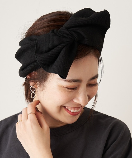 CIAOPANIC TYPY（チャオパニックティピー）の「lilBIGリブターバン（ヘアバンド・レディース・ブラウン/ブラック/ベージュ/ホワイト系その他/ブルー・ONE SIZE）」の8枚目の写真