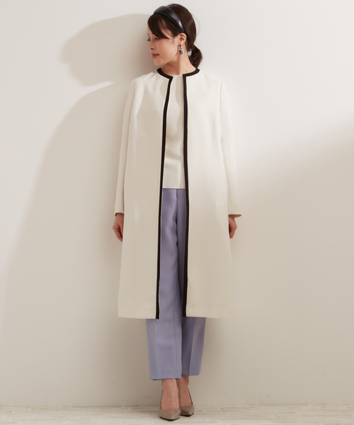 Tiara（ティアラ）の「Aラインバイカラーコート（その他アウター  
