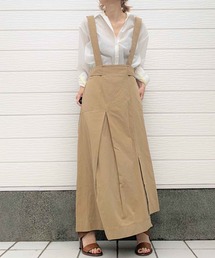 Q | コットンバイオ サスペンダースカート(スカート)