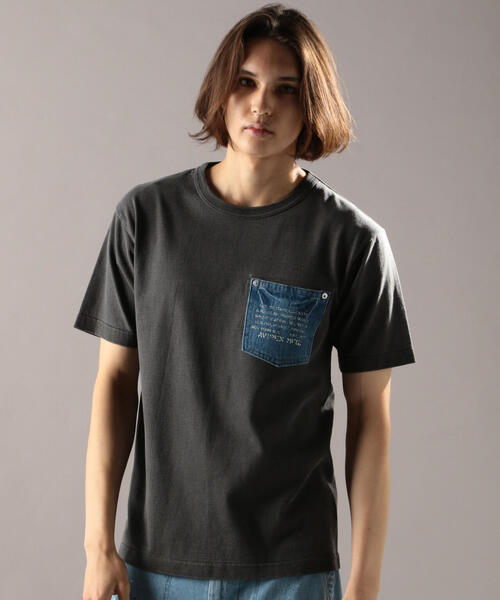 AVIREX（アヴィレックス）の「【TYPE BLUE/タイプブルー】デニムポケット Tシャツ/DENIM POCKET T-SHIRT（Tシャツ/カットソー・メンズ・ブラック/アイボリー/ネイビー/レッド・MEDIUM/LARGE/X-LARGE/XX-LARGE）」の13枚目の写真