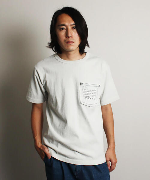 AVIREX（アヴィレックス）の「【TYPE BLUE/タイプブルー】デニムポケット Tシャツ/DENIM POCKET T-SHIRT（Tシャツ/カットソー・メンズ・ブラック/アイボリー/ネイビー/レッド・MEDIUM/LARGE/X-LARGE/XX-LARGE）」の12枚目の写真