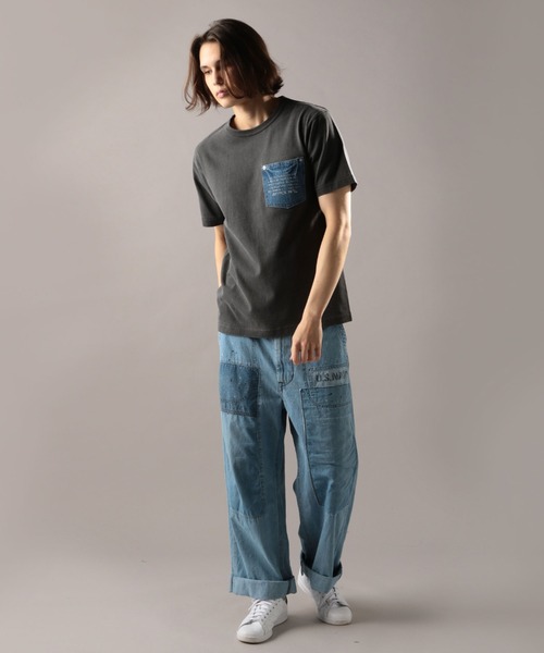 AVIREX（アヴィレックス）の「【TYPE BLUE/タイプブルー】デニムポケット Tシャツ/DENIM POCKET T-SHIRT（Tシャツ/カットソー・メンズ・ブラック/アイボリー/ネイビー/レッド・MEDIUM/LARGE/X-LARGE/XX-LARGE）」の10枚目の写真