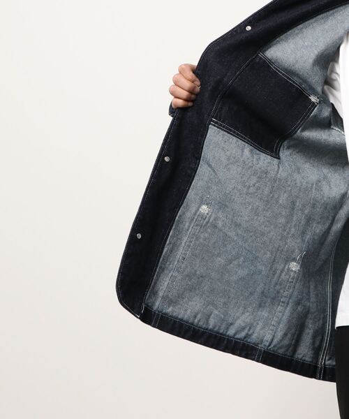 Levi's（リーバイス）の「【Levi's】「RED」デニムコート（デニムジャケット・メンズ・ダークインディゴブルー・S/M/L）」の2枚目の写真