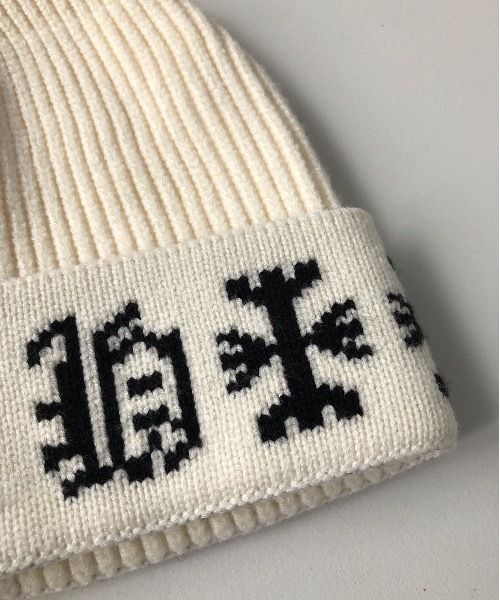 SANSeLF(サンセルフ)の「【SANSeLF】logo knit beanie sana13(ニットキャップ/ビーニー・レディース・ホワイト/ブラック・FREE)」の10枚目の写真