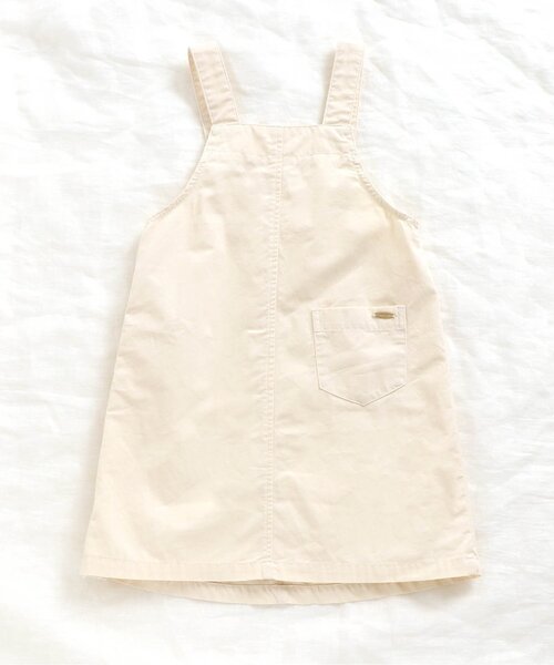 apres les cours（アプレレクール）の「/サイドボタンジャンパースカート（スカート・キッズ・インディゴブルー/アイボリー・120cm/130cm/100cm/110cm/90cm/80ｃｍ/140cm）」の8枚目の写真