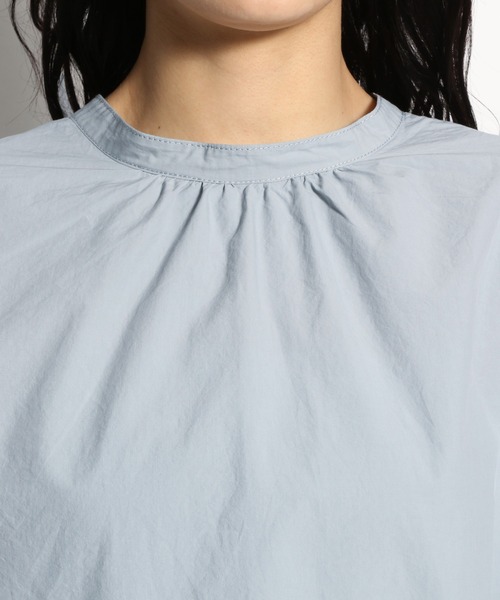 niko and...（ニコアンド）の「タイプライター2WAYブラウス（シャツ/ブラウス・レディース・ライトブルー/オフホワイト/チャコール・LARGE/MEDIUM）」の5枚目の写真