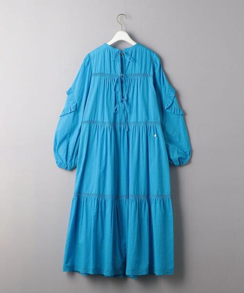 MUVEIL（ミュベール）の「＜MUVEIL（ミュベール）＞ドット レース マキシワンピース ■■■（ワンピース・レディース・コバルトブルー/ブラック・36）」の8枚目の写真