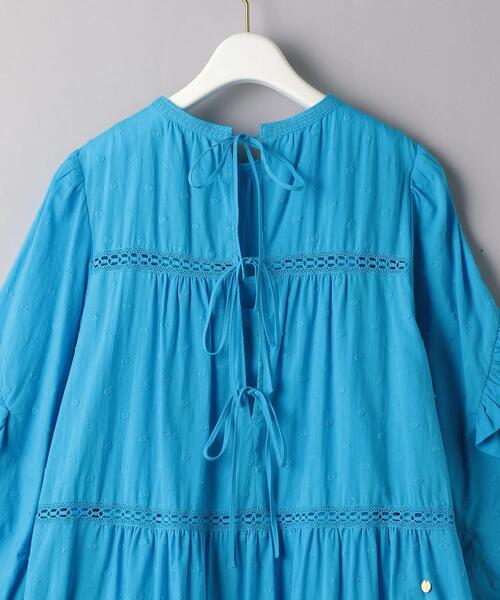 MUVEIL（ミュベール）の「＜MUVEIL（ミュベール）＞ドット レース マキシワンピース ■■■（ワンピース・レディース・コバルトブルー/ブラック・36）」の13枚目の写真