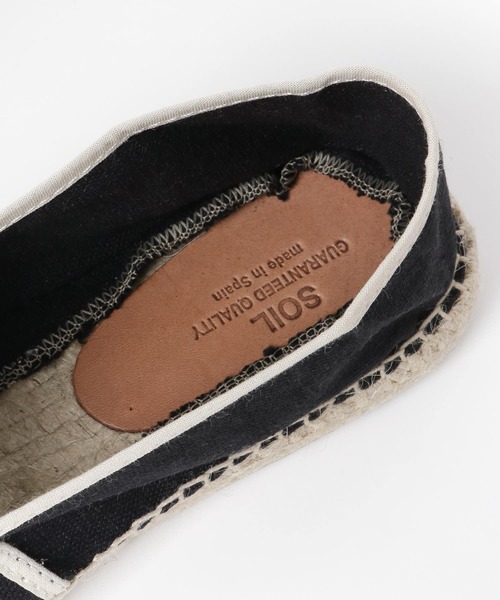 URBAN RESEARCH DOORS（アーバンリサーチドアーズ）の「SOIL　ESPADRILLES SLIP-ON∴（スリッポン・レディース・ブラック/アイボリー・38/39/37）」の4枚目の写真