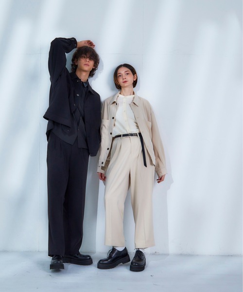 Loose/ルース(ルース)の「デザインバックルロングレザーベルト(ベルト・メンズ・ブラック/グレイッシュベージュ・FREE)」の7枚目の写真