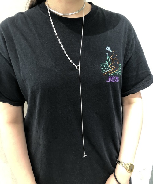 Bonjour Girl（ボンジュールガール）の「Casselini/ チェーンコンビネックレス（ネックレス・レディース・シルバー/ゴールド・FREE）」の10枚目の写真