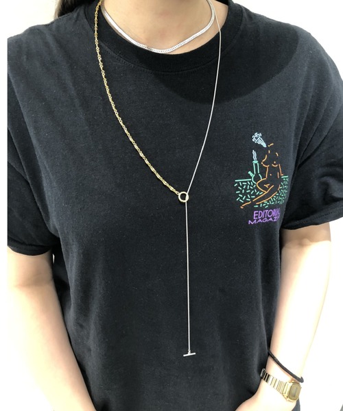 Bonjour Girl（ボンジュールガール）の「Casselini/ チェーンコンビネックレス（ネックレス・レディース・シルバー/ゴールド・FREE）」の13枚目の写真