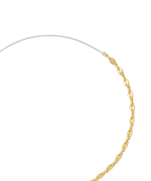 Bonjour Girl（ボンジュールガール）の「Casselini/ チェーンコンビネックレス（ネックレス・レディース・シルバー/ゴールド・FREE）」の5枚目の写真