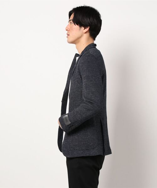 Cricket（クリケット）の「[クリケット1960] Cricket 1960 メランジニット生地 ジャケット（テーラードジャケット・メンズ・ネイビー・M/46/XL/50/S/44/L/48）」の5枚目の写真